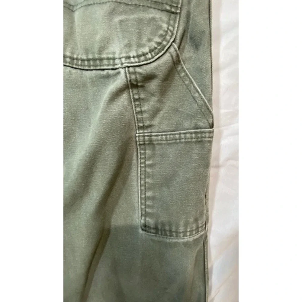 Dickies Men's Carpenter Work Pants 32x30 Relaxed Fit Grey Canvas 100% Cotton